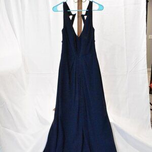 Navy Formal Dress -- Size 8